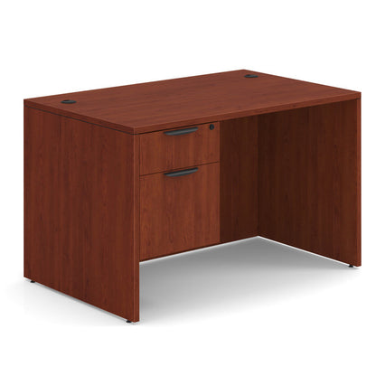 OfficeSource OS Laminate Collection Single 3/4 Pedestal Desk