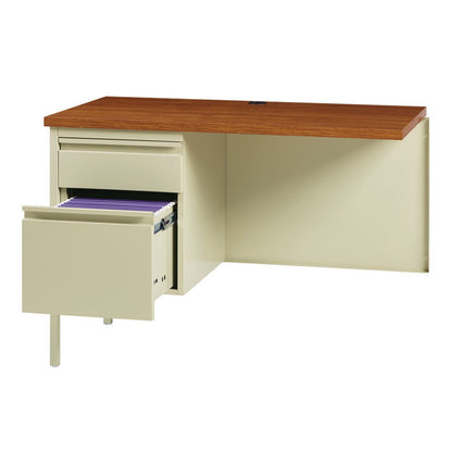 OfficeSource Raleigh Collection Left Hand, Single Pedestal Return - 42''W x 24''D