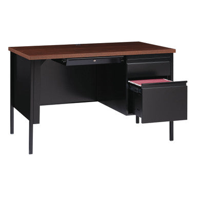 OfficeSource Raleigh Collection Right Hand, Single Pedestal Desk