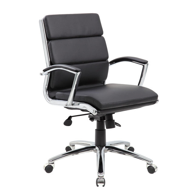 OfficeSource | Merak | Executive Mid Back with Chrome Frame