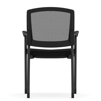 OfficeSource | Parson | Micro Mesh Back Side Chair with Arms - Fabric