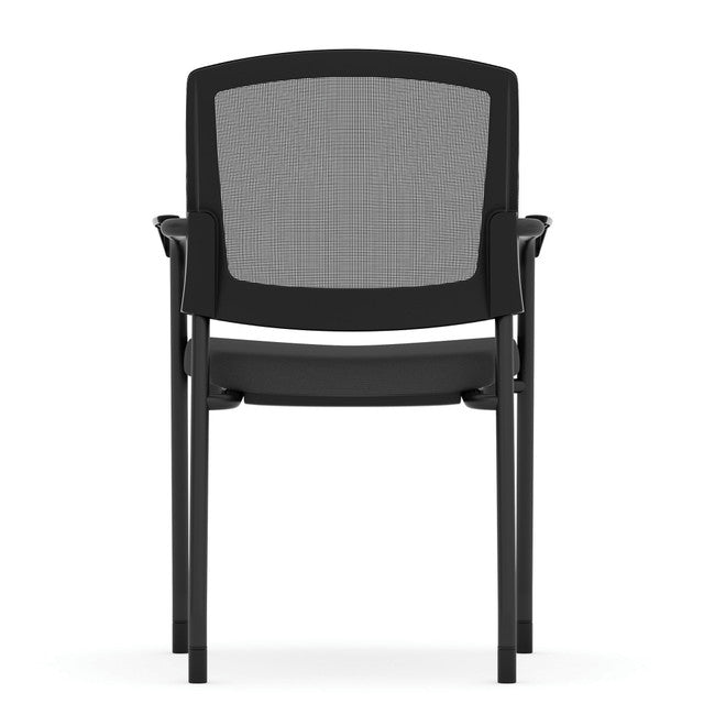 OfficeSource | Parson | Micro Mesh Back Side Chair with Arms - Fabric