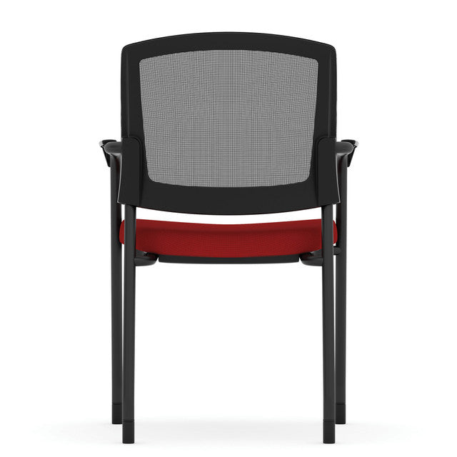 OfficeSource | Parson | Micro Mesh Back Side Chair with Arms - Fabric