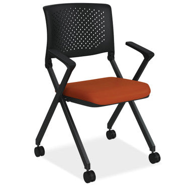 OfficeSource | Julep | Nesting Chair with Arms and Casters