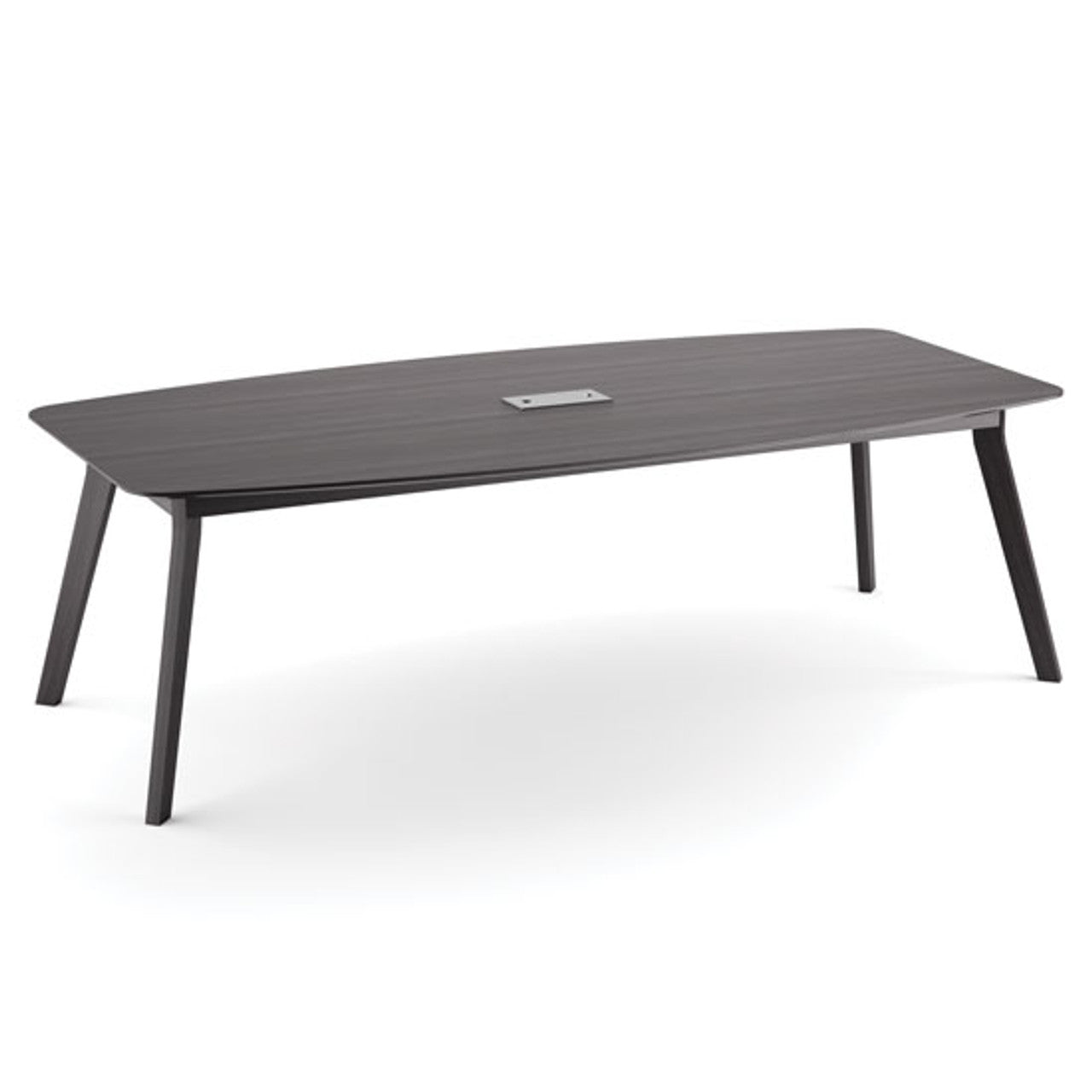 OfficeSource | Sienna Collection | 94'' Boat Shape Conference Table with Grommet