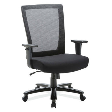 OfficeSource | Big & Tall | Big & Tall High Back Chair with Black Frame