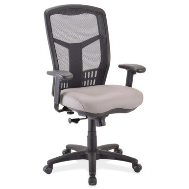 OfficeSource CoolMesh Collection Swivel Tilt, High Back Chair with Black Frame