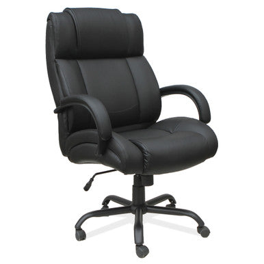 OfficeSource | OS Big & Tall | Big and Tall High Back Chair with Black Base