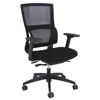 OfficeSource Curve Collection High Back, Mesh Task Chair with Black Frame