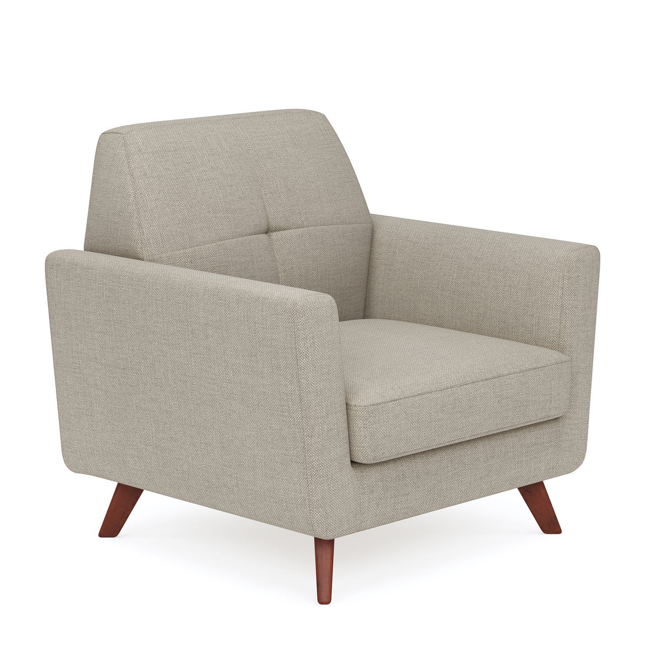 OfficeSource | Partridge | Club Chair with Light Wood Legs