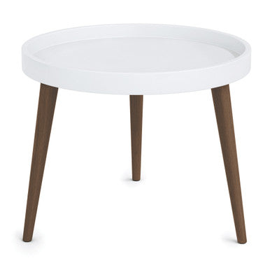 OfficeSource Posey Collection Plastic Round Table Top with 14'' Wood Legs