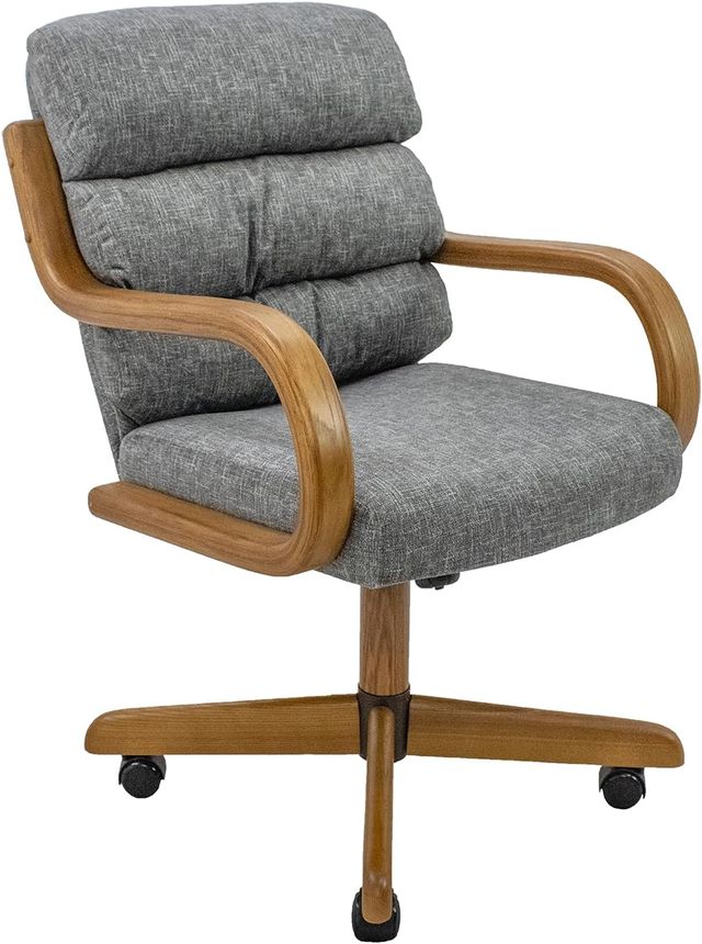 Chromcraft Douglas D9550 Casual Dining Chair Caster Swivel Tilt Fabric Dinning Chair with ASH farbic