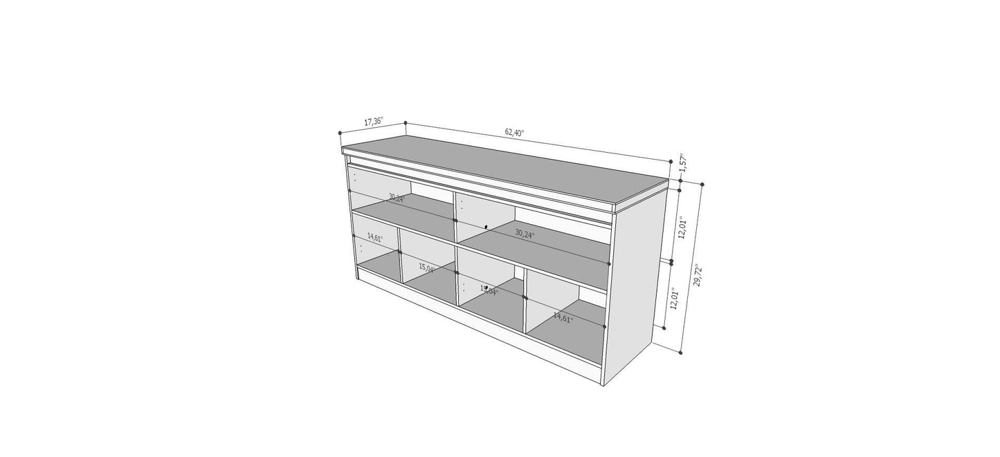 Manhattan Comfort Viennese Sideboard