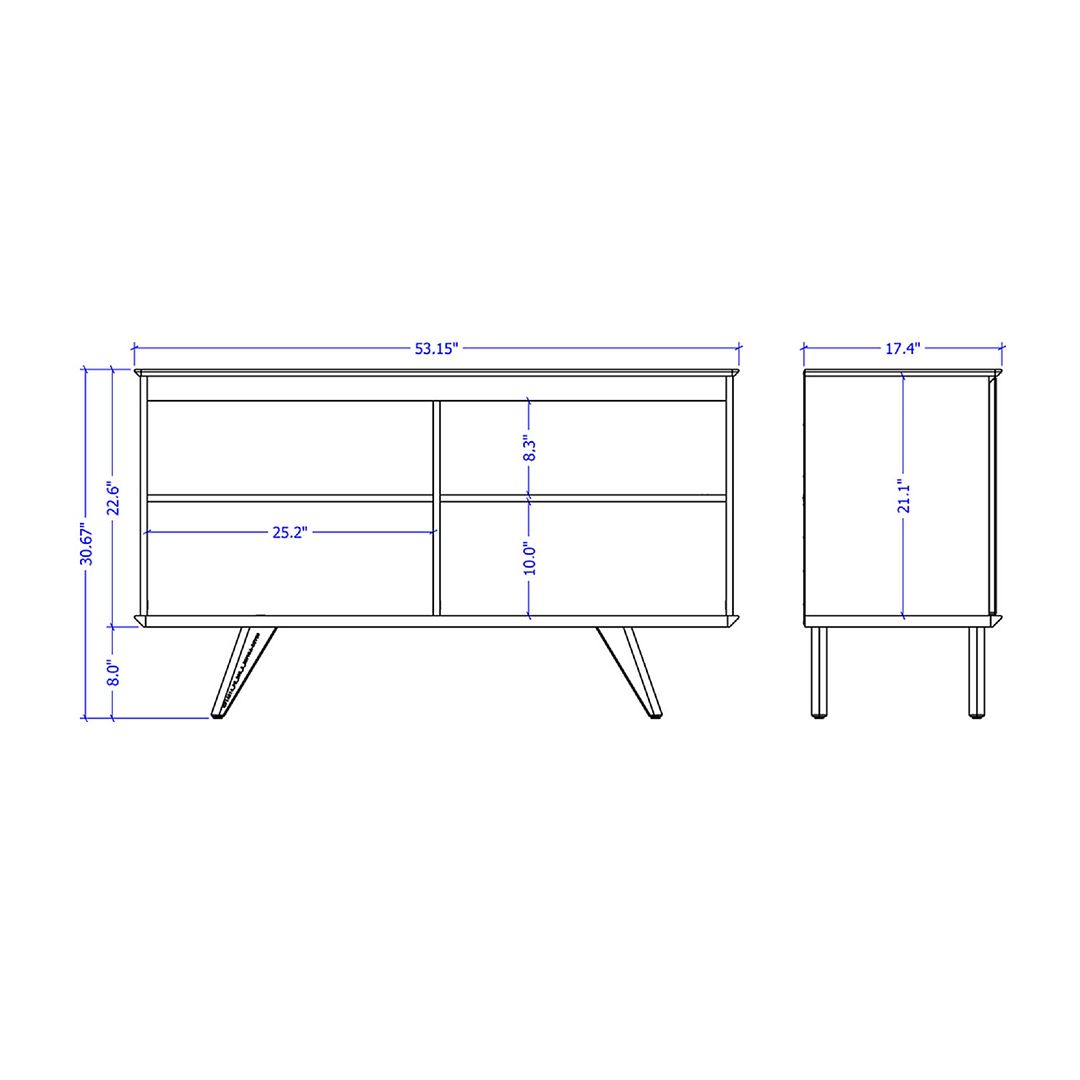 Manhattan Comfort Tudor 53.15 Sideboard