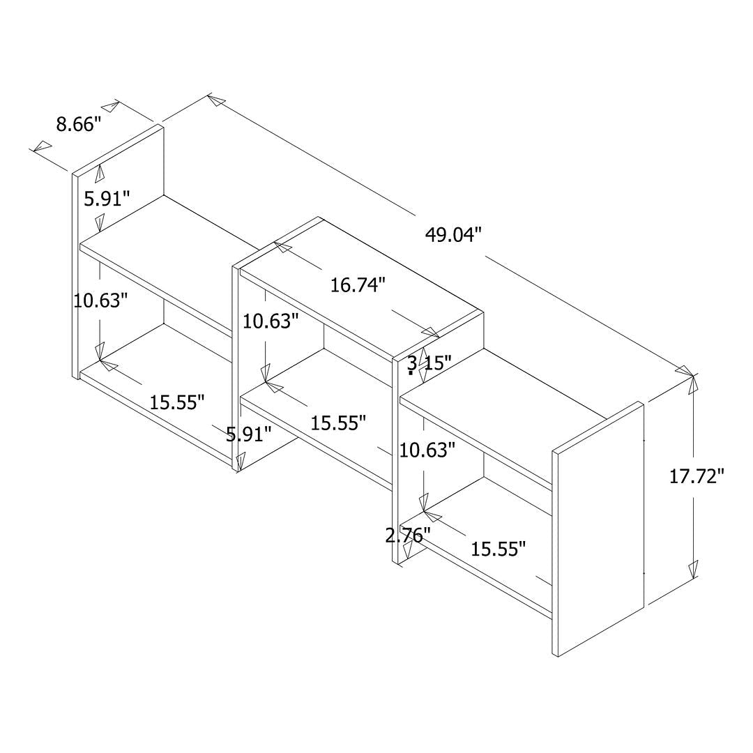Manhattan Comfort Hampton Wall Decor Shelves