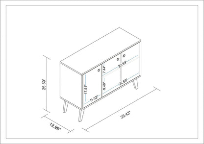 Manhattan Comfort Bromma 35.43" Sideboard 2.0