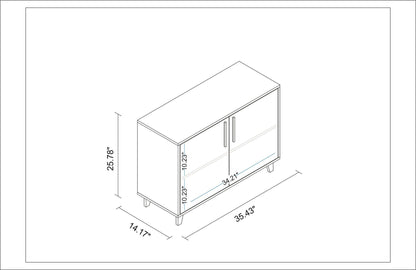 Manhattan Comfort Herald Double Side Cabinet