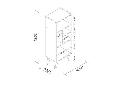 Manhattan Comfort Warren Mid-High Bookcase2.0