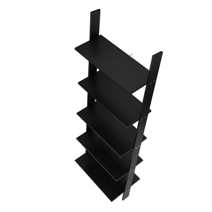 Manhattan Comfort Cooper 5-Shelf Floating Ladder Bookcase