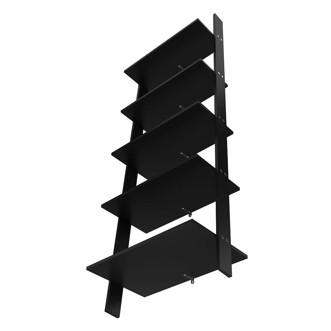 Manhattan Comfort Cooper 5-Shelf Floating Ladder Bookcase