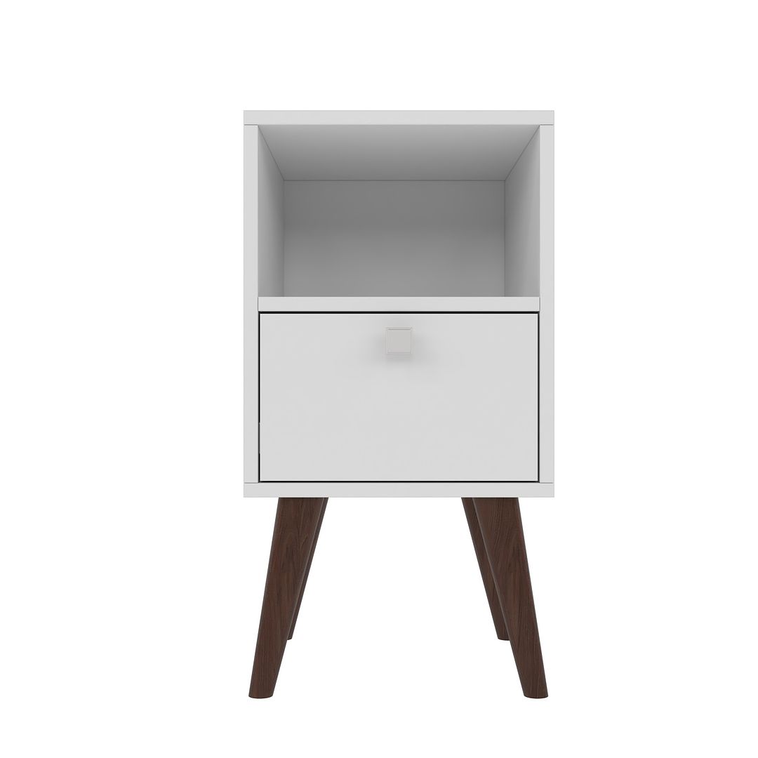 Manhattan Comfort Abisko Side Table White
