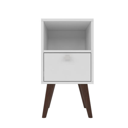 Manhattan Comfort Abisko Side Table White