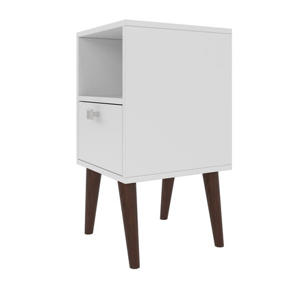 Manhattan Comfort Abisko Side Table White