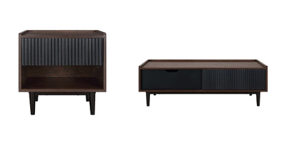 Manhattan Comfort Duane End Table and Coffee Table