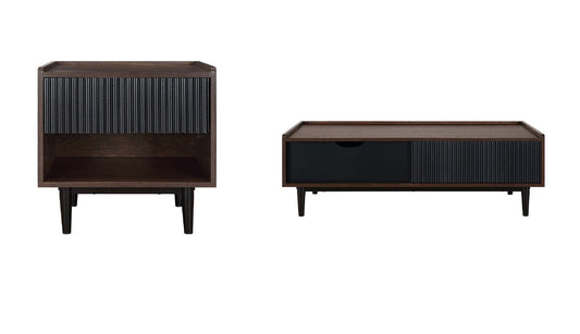 Manhattan Comfort Duane End Table and Coffee Table