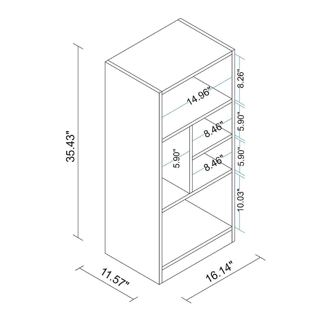 Manhattan Comfort Valenca Bookcase