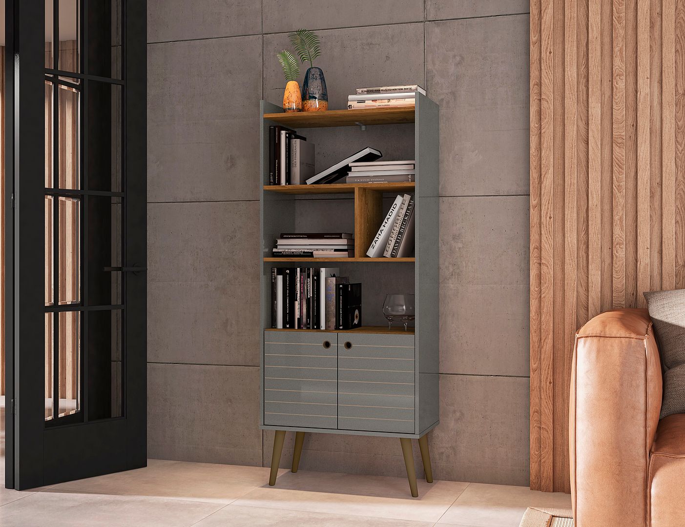 Manhattan Comfort Bogart Bookcase