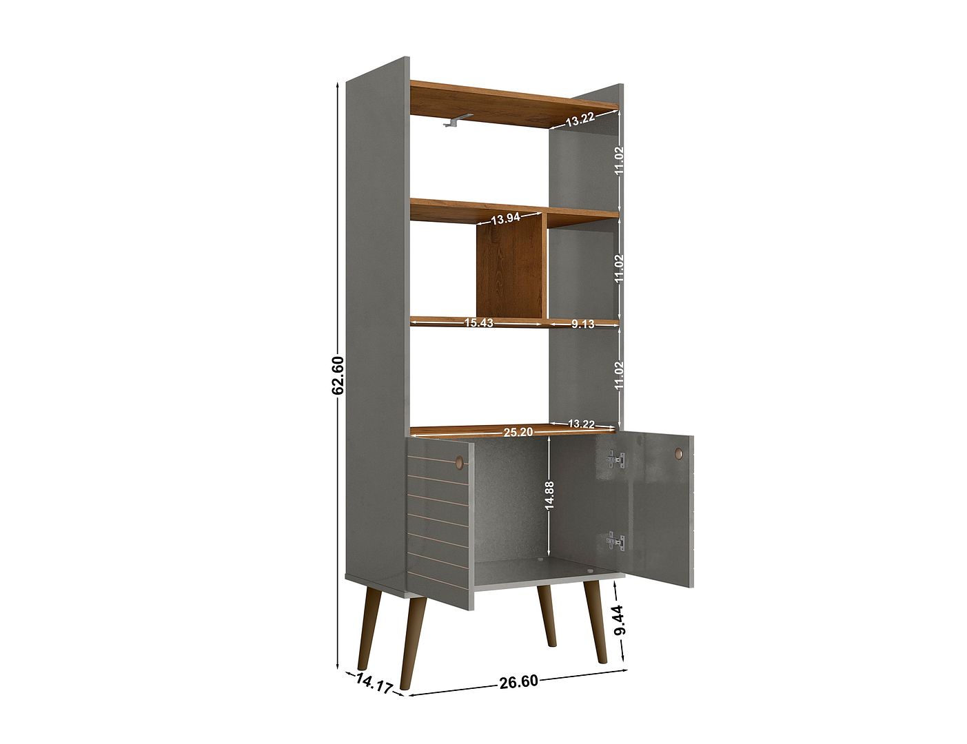 Manhattan Comfort Bogart Bookcase