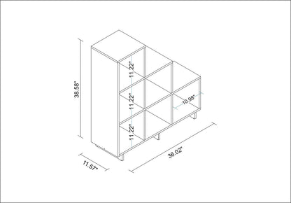 Manhattan Comfort Cascavel Stair Cubbies