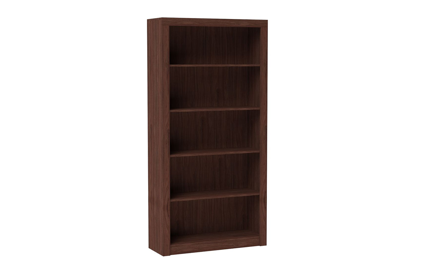 Manhattan Comfort Classic Olinda Bookcase 1.0 with 5-Shelves in Nut Brown