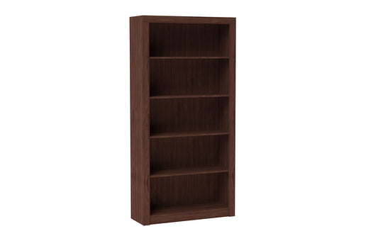 Manhattan Comfort Classic Olinda Bookcase 1.0 with 5-Shelves in Nut Brown