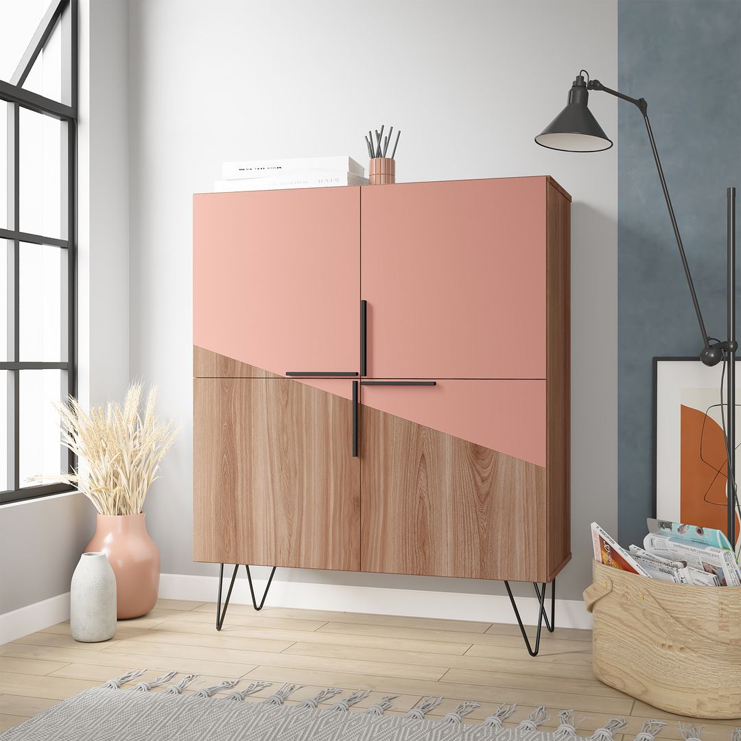 Manhattan Comfort Beekman 43.7 Low Cabinet