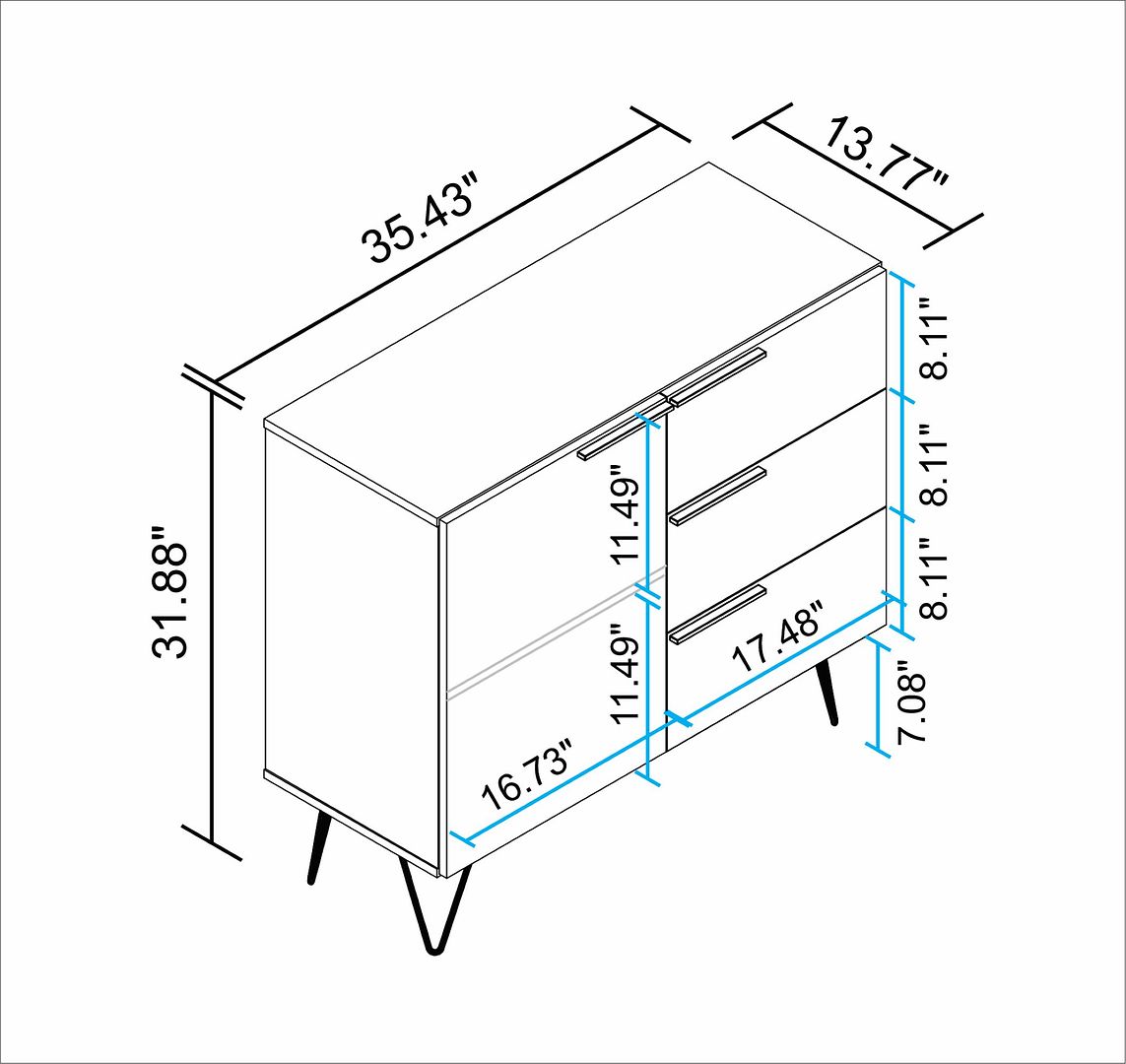 Manhattan Comfort Beekman 35.43 Dresser