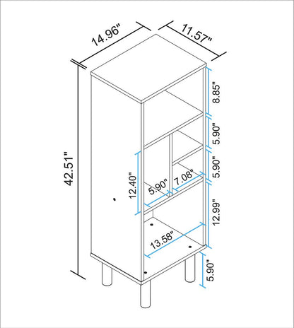 Manhattan Comfort Essex 42.51 Bookcase