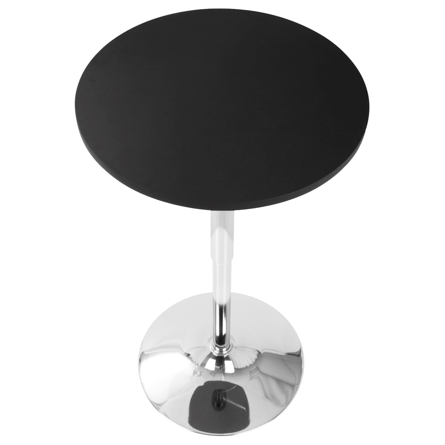 Adjustable Contemporary Bar Table in Black