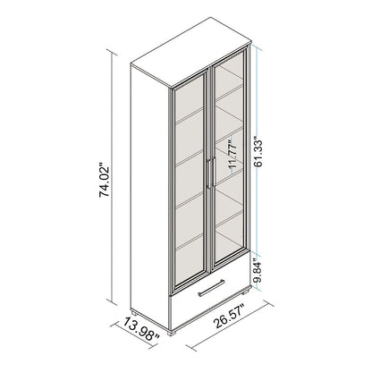 Manhattan Comfort Serra Bookcase 1.0