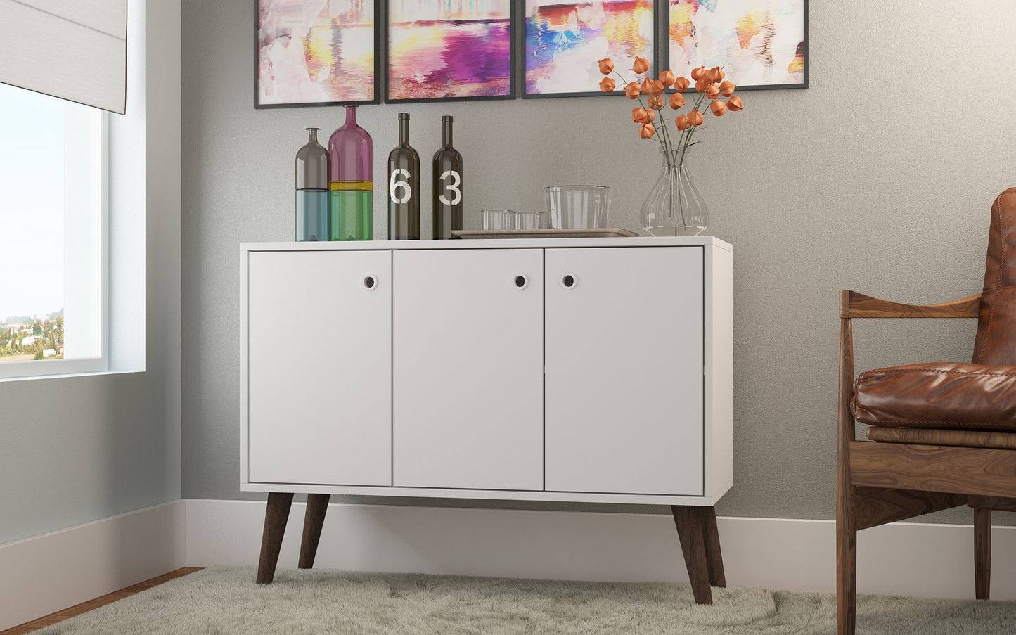 Manhattan Comfort Bromma Buffet Stand