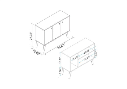 Manhattan Comfort Bromma Buffet Stand
