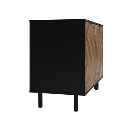 Manhattan Comfort Mid-Century Modern Liam Accent Cabinet with 2 Shelves