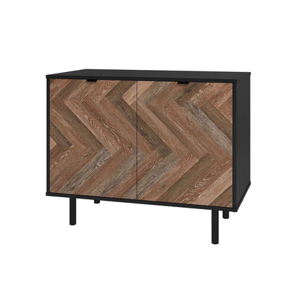 Manhattan Comfort Mid-Century Modern Liam Accent Cabinet with 2 Shelves