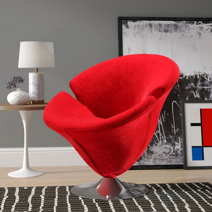 Manhattan Comfort Tulip Swivel Accent Chair