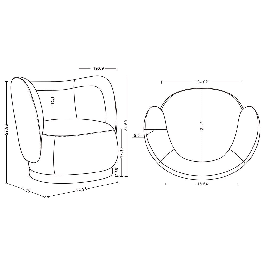 Manhattan Comfort Siri Accent Chair