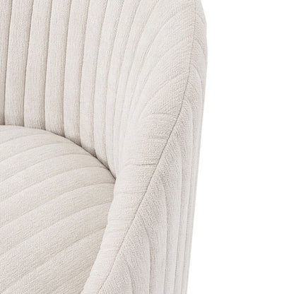 Manhattan Comfort Modern Leela Swivel Chenille Accent Chair