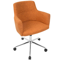 Andrew Contemporary Adjustable Office Chair in Orange