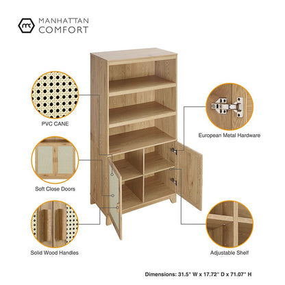 Manhattan Comfort Sheridan Bookcase Cabinet