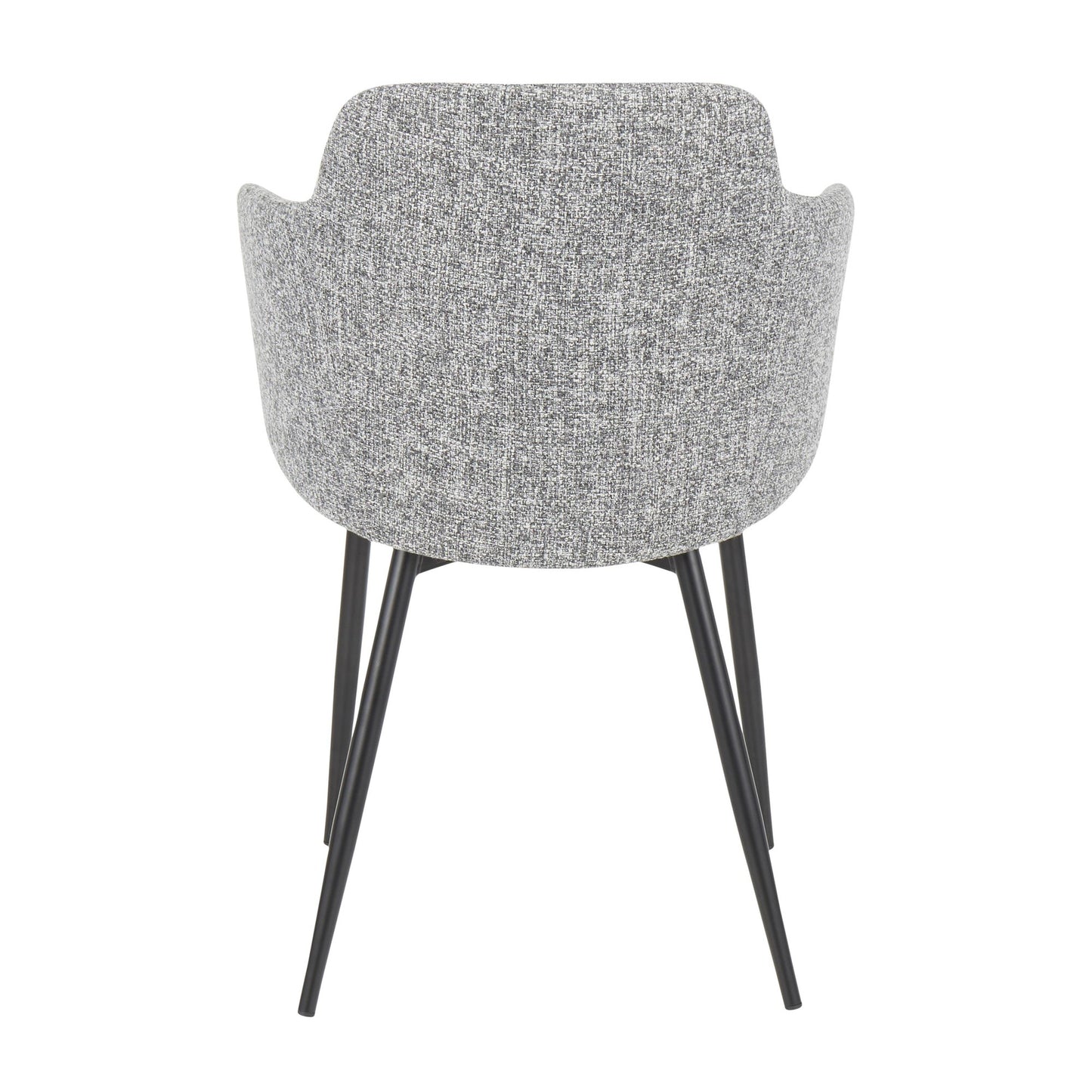 Boyne Industrial Chair in Black Metal and Cream Noise Fabric